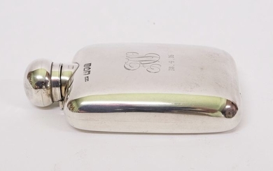 Bottle, silver bag bottle - .925 silver - Mappin & Webb, London - England - 1915