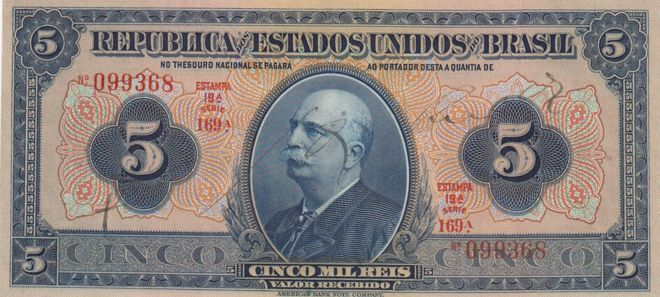 Brazil 5 Mil Reis 1925