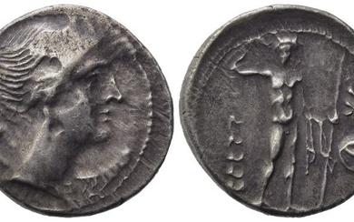 Bruttium, The Brettii, c. 216-214 BC. AR Drachm (18mm, 4.70g)....