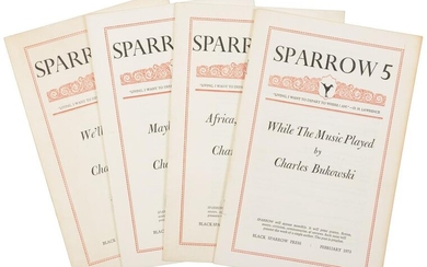 Bukowski issues of Sparrow magazine