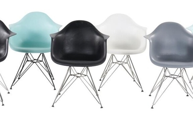 CHARLES & RAY EAMES SET OF SIX 'DAX' CHAIRS FOR VITRA