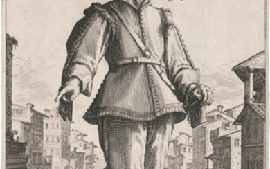 Callot, Jacques (1592-1635, Nancy)Le Capitan