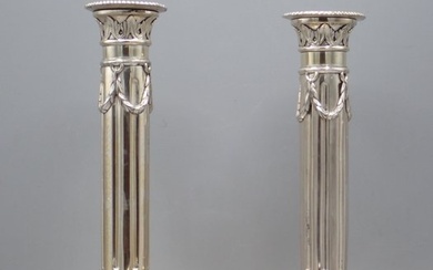Candlestick (2) - .750 silver