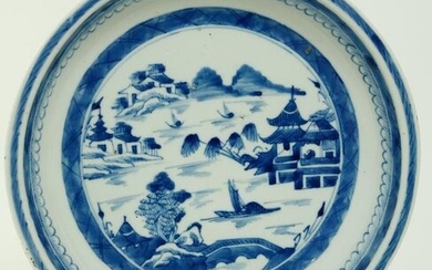 Canton Pie Plate, 19th Century