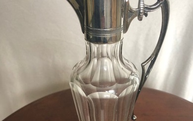 Carafe - Glass, Silver-plated