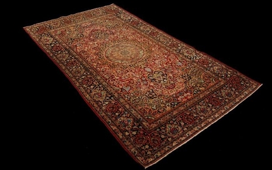 Carpet, Kirman Lavar Ravar 131 x 226 cm - Wool on Cotton - Late 20th century