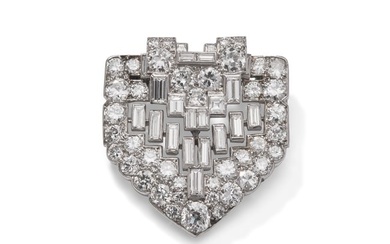 Cartier: A diamond brooch, circa 1935