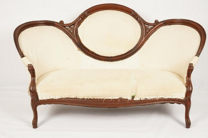Carved Victorian Sofa