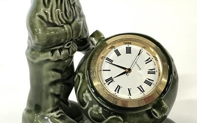 Ceramic Leprechaun Clock