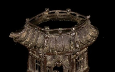 Chinese Bronze Sculpture of House 19th Century