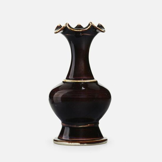 Chinese, Ding-type Black-glazed bottle vase