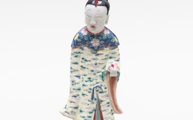 Chinese Export Porcelain Figure of a Lady