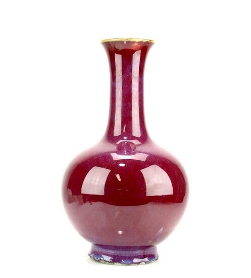 Chinese Flambe-Glaze Porcelain Vase