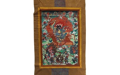 Chinese Qing Dynasty Tibetan Buddhist Thangka