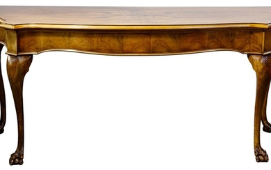 Chippendale Style Walnut Console Table