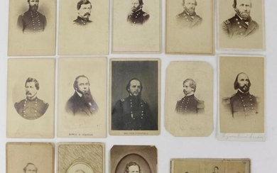 Civil War period CDV's of Engravings of Notable