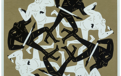 Cleon Peterson (b. 1973), Eclipse II (Gold) (2017)