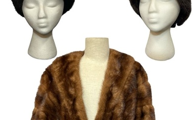 Collection Vintage Ladies Fur Shawl, Hats I. MAGNIN