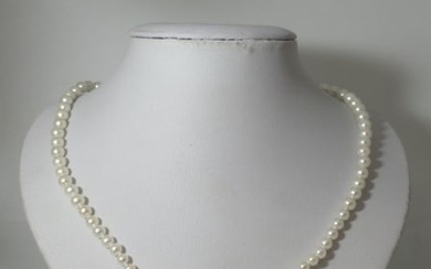 Collier de perles AKOYA des mers du Japon,... - Lot 445 - Enchères Maisons-Laffitte