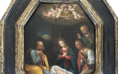 Cornelis de Baellieur (Anversa 1607-1671), Attribuito a, Adorazione dei pastori