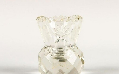 Crystal Cut Glass Toothpick Holder