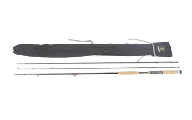 A Daiwa 'Demonstration Rod' 3-piece spinning fishing rod.