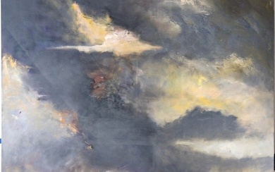 Dan Taylor "Untitled", Oil on Canvas, 96" x 72"