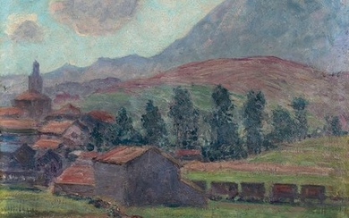 Dario de REGOYOS 1857 - 1913 Durango y el Monte Amboto - 1907