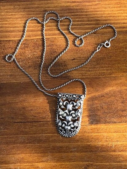 David Andersen - Norway - 925 Silver - Necklace with pendant