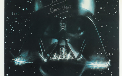 David Prowse Signed "Star Wars: The Empire Strikes Back" Full-Size Movie Poster Inscribed "Darth Vader" (Beckett)