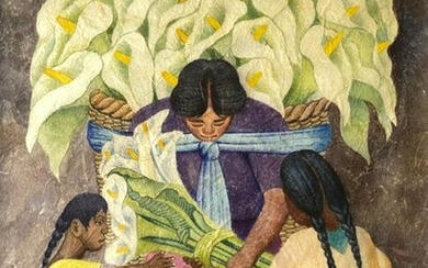 Diego RIVERA (1886-1957) La récolte des arô