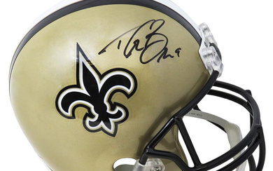 Drew Brees Signed Saints Full-Size Helmet (Beckett)