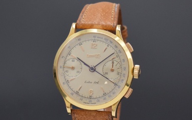 EBERHARD & CO grand chronographe pour hommes en RG 750/000, calibre Valjoux 65, Suisse, vers...