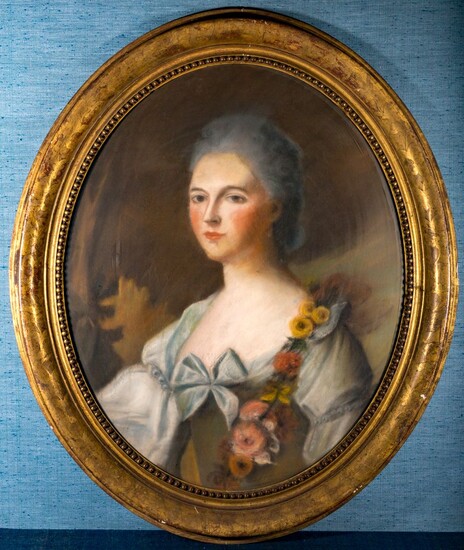 Ecole française du XVIIIème siècle Portrait... - Lot 45 - Pestel-Debord