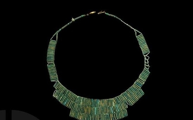Egyptian Faience Mummy Bead Necklace