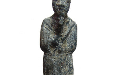 Egyptian bronze figure of Osiris, Late Period