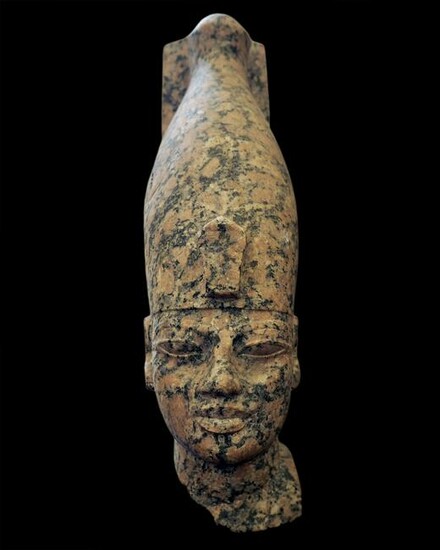 Egyptian head of Amenhotep III made from granite