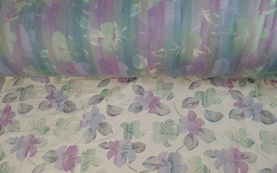 Elegant San Leucio cut with floral texture - Upholstery fabric - 600 cm - 140 cm