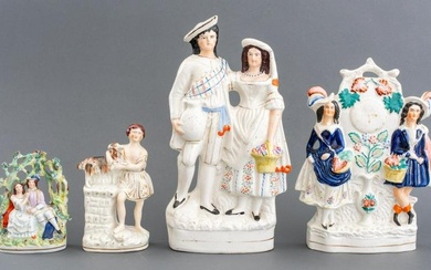 English Staffordshire Porcelain Figurine, 4