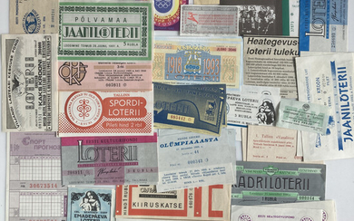 Estonia, Russia USSR Group of Lottery tickets