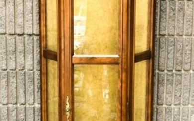 Ethan Allen Sheraton Lit Glass Front Curio Cabinet