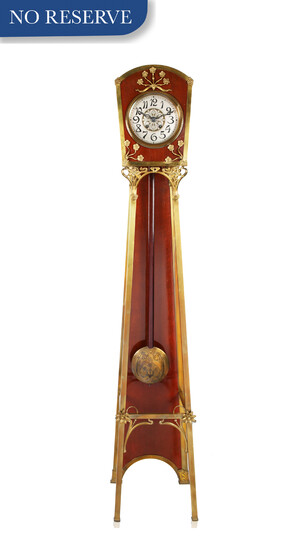 FRENCH ART NOUVEAU STYLE GRANDFATHER CLOCK