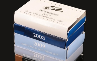 Five Different U.S. Proof Sets, 2007–2011