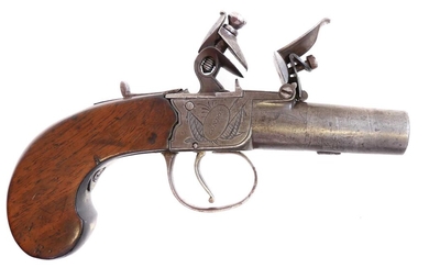 Flintlock pocket pistol by Twigg