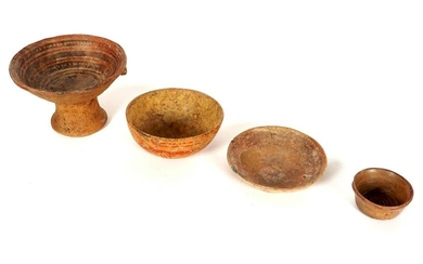 Four Piece Mayan / Pre-Columbian Pottery