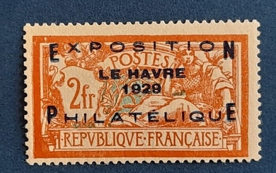 France 1928 - Expo Le Havre neuf luxe **signé Calves avec certificat