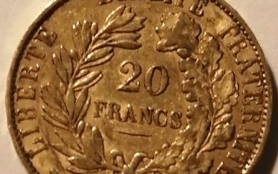 France - 20 Francs 1851-A Cérès - Gold