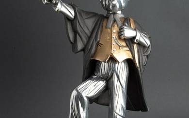 Frank Meisler Mixed Metal Statue of a Lawyer
