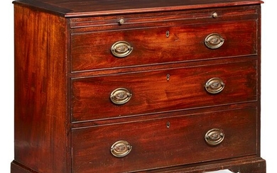 GEORGE III MAHOGANY BACHELOR'S CHEST OF DRAWERS 18TH