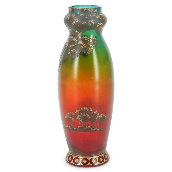 Galle-style Cameo Glass Vase